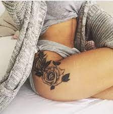 Colorful flower thigh tattoos are by far the most popular, and this is especially true of rose tattoo designs. 70 Rose Thigh Tattoos Ideas In 2021 Tattoos Body Art Tattoos Rose Tattoos