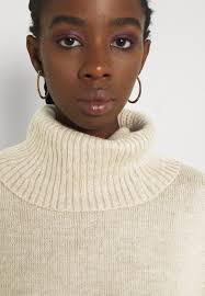 Cream roll deals neck jumper dress