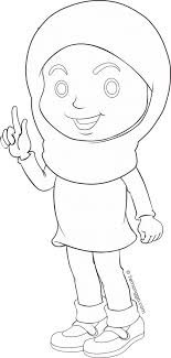Cara Menggambar Orang Berhijab Untuk Anak Tk Dan Sd