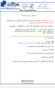 ورقة عمل ضمائر الرفع المتصلة الصف السادس لغة عربية الفصل الأول 2019 2020 المناهج الإماراتية