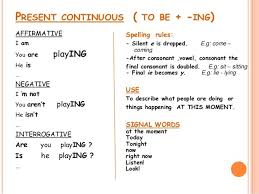 Present Continuous Present Perfect Can You Identify The