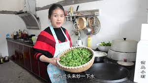 rural girls such wild vegetables on the mountain can t eat at the restaurant 农村姑娘这种山上的野菜 味道一流 去饭店都吃不到 food documentaries eat