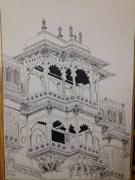 City Palace Udaipur Dairies Architecture Drawing Sketchbooks Architecture Drawing Architecture Painting
