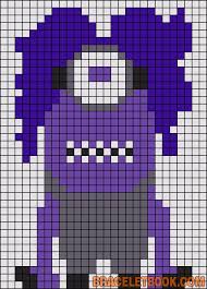Purple Minion Perler Bead Patterns Plastic Canvas Patterns Iron Beads