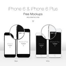 Apple Iphone 6 And Iphone 6 Plus Mockup Psd Iphone App Design Free Iphone 6 Iphone 6