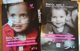 Awareness posters! Do you have a loved one or know of anyone waiting for a  life-saving transplant? We can provide (totally free) awareness posters for  distribution....these have proven very effective at triggering