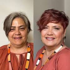 New haircut and younger look