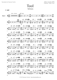 Tool Schism Drum Sheet Music Drum Track Midi File Drum Sheet Music Drums Sheet Sheet Music