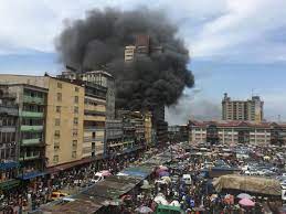 Balogun online market, lagos, nigeria. Fire Guts Balogun Market The Rainbow News Online