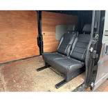 Van Seat - Double Bench - Leather + Fold Flat + Quick Release + ISO Fix +  Slides Forwards & Backwards + fits most vans!