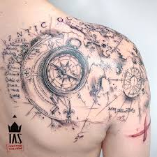 By sporting a clever cartography creation, you can become a debonair international stud! Pin On Tattoo Ideas
