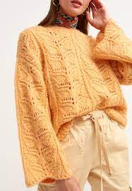 turuncu ispanyol kol bohem ajurlu triko 20kox apjurtop oxxo triko bohem skinny