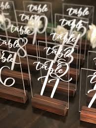 Clear Acrylic Wedding Table Number Sign Etsy In 2020 Table Numbers Wedding Diy Table Numbers Wedding Elegant Framed Table Numbers