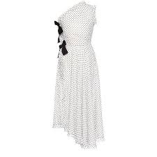 Marianna Senchina One Shoulder Polka Dot Dress 695 Liked On Polyvore Featuring Dresses Black One Sleeve Dre Spotty Dress One Sleeve Dress Clothes Design