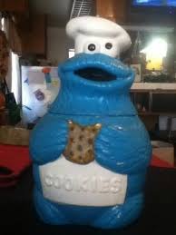 Vintage Cookie Monster Cookie Jar Reduced 486274337 It has some issues with some missing paint but, it has no cracks, chips or scratches at all so, if you could find a.