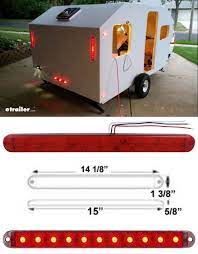 Thinline Led Trailer Tail Light Stop Tail Turn Submersible 11 Diodes Red Lens Optronics Tr Led Trailer Tail Lights Trailer Best Trailers