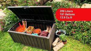 (1) keter delivery box for porch with lockable secure storage compartment to keep packages safe, brown. Keter S Glenwood Storage Box Youtube