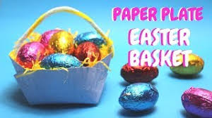 Adding white to our usual craft paints gave us a pretty selection of pastel easter colours. Paper Plate Easter Basket Easter Crafts For Kids Youtube