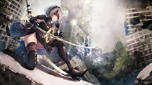 Hd nier automata 4k wallpaper , background | image gallery in different resolutions like 1280x720, 1920x1080, 1366×768 and 3840x2160. Yorha No 2 Type B Nier Automata Hd Wallpaper 2108203 Zerochan Anime Image Board