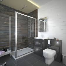 Benjamin moore s gray owl is a light warm gray that works best in bathrooms with a little natural light. Patello Grey Sliding Door Shower Suite Buy Online At Bathroom City