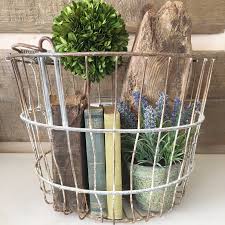 Vintage Baskets Crates And Crocs Birdie Farm Vintage Wire Baskets Wire Basket Decor Vintage Baskets