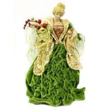 Black Angel Christmas Tree Topper Walmart Walmart Season S Designs 12 Green Velvet Angel Tree Topper Angel Tree Topper Tree Toppers Christmas Tree Tops