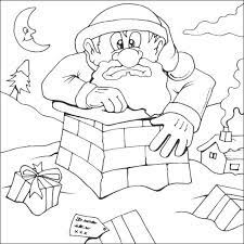 How to download the  santa's stuck in the chimney template santa's stuck is available to members of the arty crafty kids club. Santa Got Stuck Up The Chimney Coloring Pages Santa Color