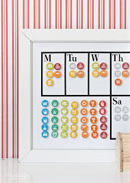 Diy Magnetic Chore Chart With A Free Printable 24 7 Moms