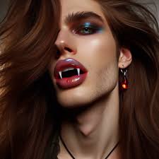 How to create vampire fangs using AI image generators?