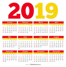 Printable Calendar 2019 Pdf Calendar Printables Print Calendar Calendar Template