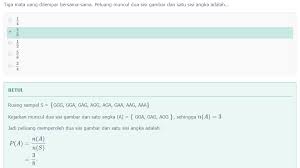15 contoh soal dan pembahasan materi peluang kejadian matematika by mas min posted on may 16 2016. Pelajaran Soal Rumus Peluang Wardaya College