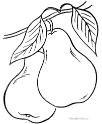 Pears Coloring Sheets To Print And Color 019 In 2020 Coloring Pages Fruit Coloring Pages Coloring Sheets
