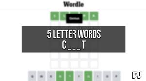 Words start with c ; 5 Letter Words Starting With C And Ending In T Wordle Guides