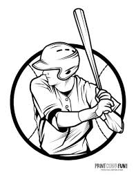 Baseball coloring pages for kids are absolutely free of all charges, can be accessed from anywhere moreover, once you are done coloring you can take a printout of your colored image. 14 Baseball Player Coloring Pages Free Sports Printables Print Color Fun