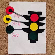 Felt Activity Red Light Yellow Light Green Light Go Feltbook Quietbook Feltin Felt Crafts Kids Preschool Crafts Math Activities Preschool