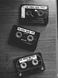 Black And White Throwback Mix Tapes Today This Would Be More Like An Itunes Spotify List Still It Really Works O Black And White Aesthetic Black Aesthetic Black And White Photography