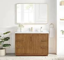 Bangkok Bath Vanity with White Grain Stone Top, no Mirror ...