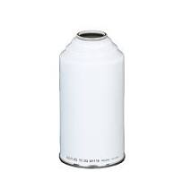 375 ml 211 x 406 Aerosol Can, Step Shoulder, Plain Bottom - White