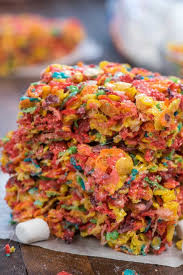 Fruity Pebble Krispie Treats Crazy For Crust Recipe Fruity Pebbles Treats Krispie Treats Recipe Cereal Treats