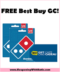 So, what could be better than a discounted domino's gift card? Free 5 Best Buy Gift Card W Domino S Gift Card Purchase Kouponing With Katie
