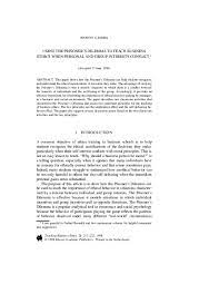 Pdf) Using The Prisoner's Dilemma To Teach Business Ethics When Personal  And Group Interests Conflict | Harvey James - Academia.edu