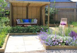 The Sanctuary Garden By Joanne Winn Featuring The Timber Retreat Garden Shelter Showgarden Design Garden Patio Gazebo Patio Outdoor Decor