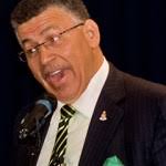 Governor Jane Owen, CoP Kurt Walton, Brad Ebanks, Ins Leslie Laing-Hall