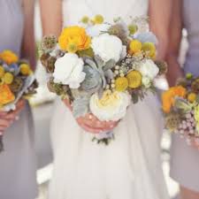 Wedding flower terminology, budget, tips and inspiration to help you make those pesky floral decisions. Grey And Yellow Wedding Weddinggawker