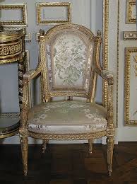 Armchair One Of A Pair Attributed To Demay Carved And Gilded Beechwood Covered With Modern Silk La Gilded Furniture Modern Antique Furniture Elegant Chair
