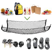 Rear car organizer net with hooks, tail box net pocket for suv(43 x 23 ) 4.1 out of 5 stars 176; Buy Net Car Trunk Trunk Rear Cargo Storage Elastic Mesh Net Holder 4 Hooks At Affordable Prices Free Shipping Real Reviews With Photos Joom