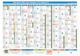 Tous les modèles de calendrier 2021 semaine sont disponibles aux formats excel et pdf, formats de papier a4, horizontal/vierge. Semaine A Ou B Calendrier Scolaire 2020 2021 Et 2021 2022