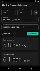 I recommend that you first use the calculator. Bike Tire Pressure Calculator For Android Apk Download