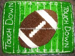 Birthday Cakes For 10 Year Old Boy Football Cool Homemade Football Cake Football Cake Football Cakes For Boys Football Field Cake