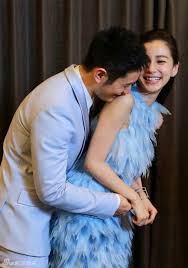 Huang Xiaoming And Angelababy Attending A Beijing Press